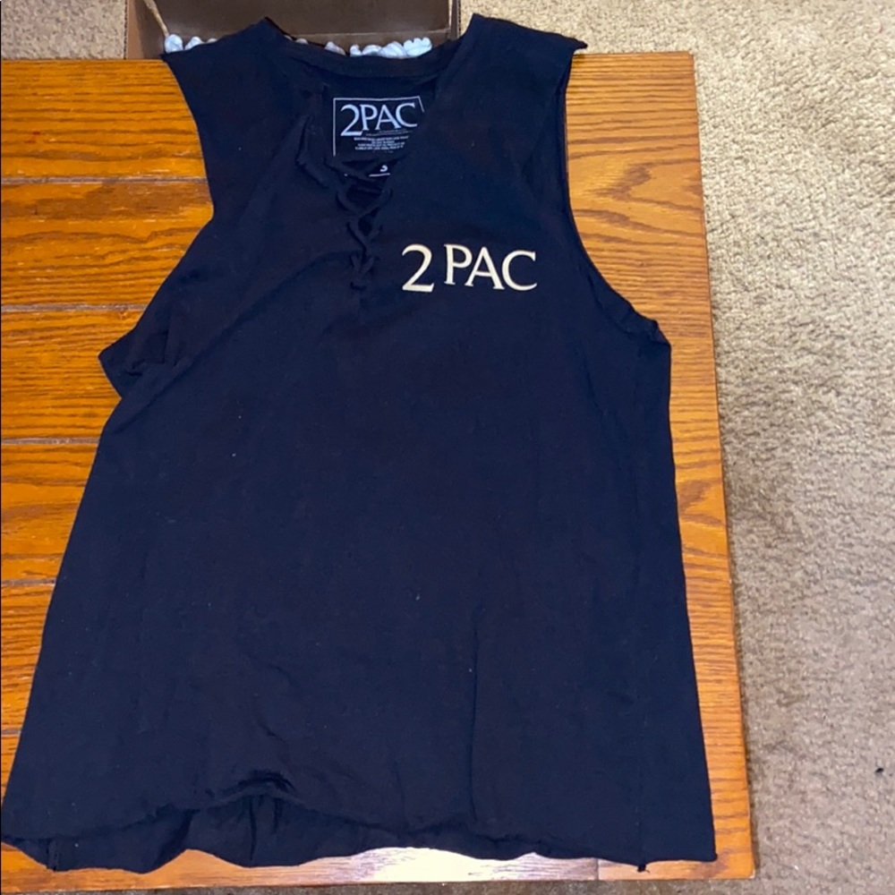 Tupac sleeve less tank top